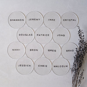 Round Acrylic Place Card